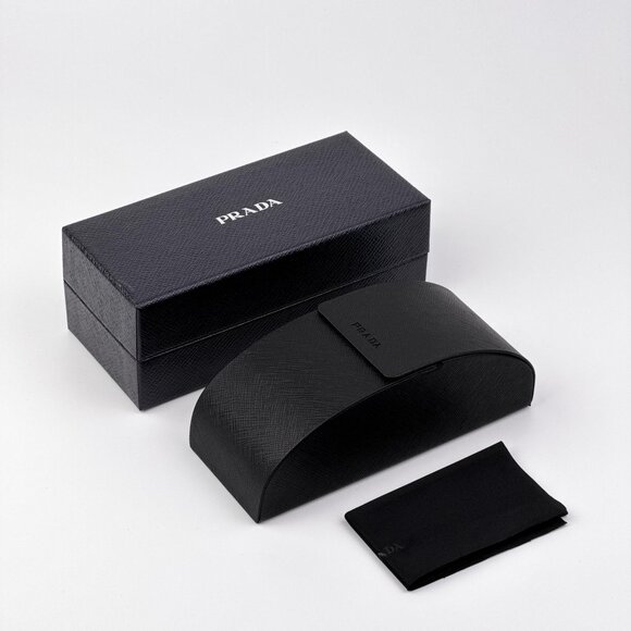 Prada PRB50V Eyeglasses – Gold Rectangle Frame | Model 5AK1O1 - Picture 9 of 9